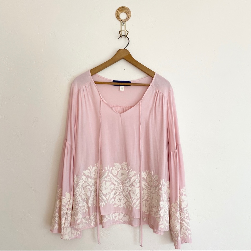 Pink Embroidered Blouse